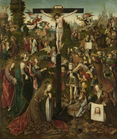 La crocifissione, c.1507-c.1510 da Jacob Cornelisz van Oostsanen